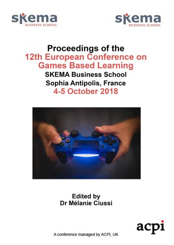 ECGBL 2018 - Proceedings of the 12th European Conference on Game-Based Learning PRINT VERSION