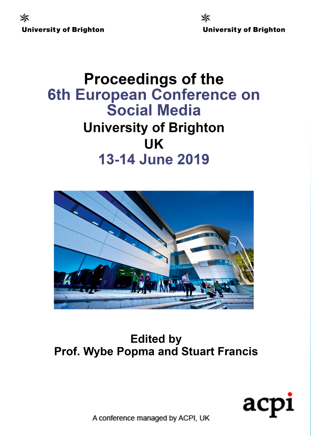Ecsm 2019 Pdf Proceedings Of The 6th European Conference On