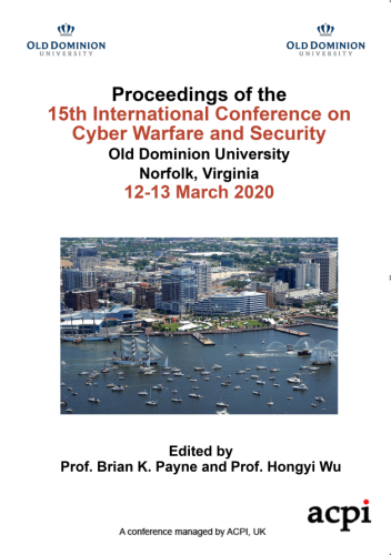 ICCWS 2020 PDF - Proceedings of the 15th International Conference on Cyber Warfare and Security