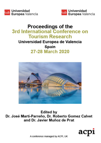 ICTR 2020-Proceedings of the 3rd International Conference on Tourism Research PRINT VERSION