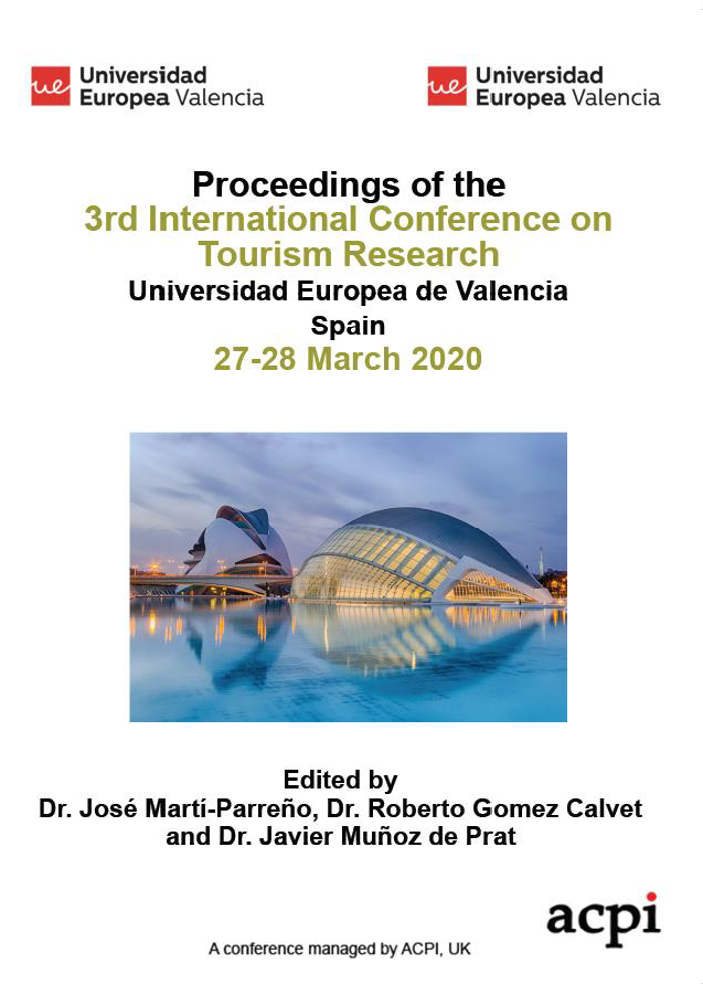 ICTR 2020-Proceedings of the 3rd International Conference on Tourism Research PRINT VERSION