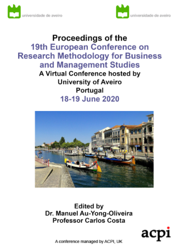  ECRM 2020 PDF-Proceedings of the 19th European Conference on Research Methods 