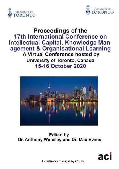 ICICKM 2020 - Proceedings of the  17th International Conference on Intellectual Capital, Knowledge Management & Organisational Learning - PRINT VERSIO