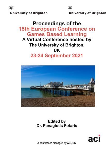 ECGBL 2021 PDF VERSION- Proceedings of the 15th European Conference on  Game Based Learning