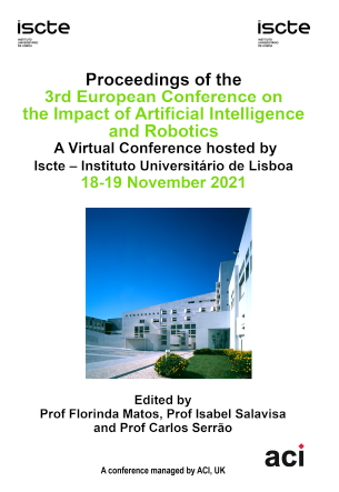 ECIAIR 2021- Proceedings of the 3rd European Conference on the Impact of Artificial Intelligence and Robotics  