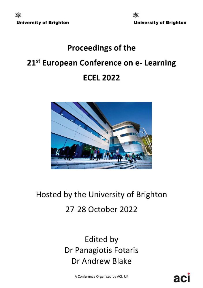 ECEL 2022- Proceedings of the 21st European Conference on e-Learning