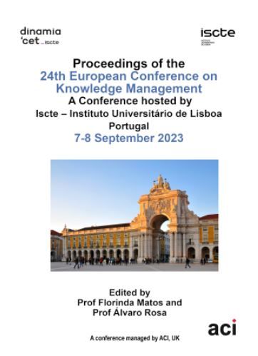ECKM 2023- Proceedings of the 24th European Conference on Knowledge Management - VOL 1 & 2
