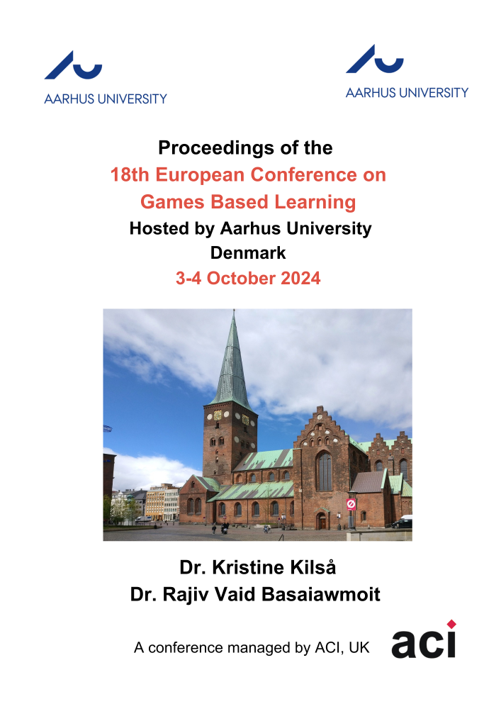 ECGBL 2024- Proceedings of the 18th European Conference on Games Based Learning