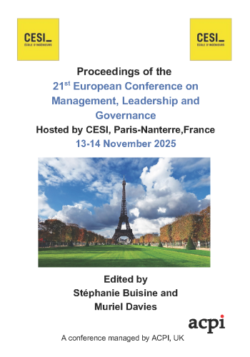 ECMLG 2025- Proceedings of the 21st European Conference on Management Leadership and Governance