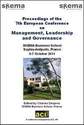 ECMLG 2011 - 7th European Conference on Management, Leadership and Governance - Sophia-Antipolis, France. PRINT version