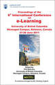 ICEL 2011 - 6th International Conference on e-Learning - Kelowna, Canada - PRINT version