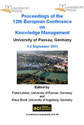 ECKM 2011 - 12th European Conference on Knowledge Management - Passau, Germany - PRINT version