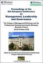 ECMLG 2010 - 6th European Conference on Management, Leadership and Governance - Wroclaw, Poland. PRINT version