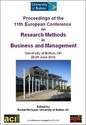 ECRM 2012 Proceedings of the 11th European Conference on Research Methodology for Business and Management  Studies, Bolton, UK Print version