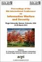 ICIW 2013 8th International Conference on Information Warfare and Security, Denver, Colorado, USA