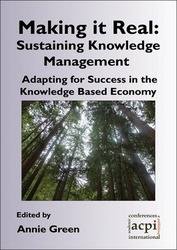 <!--008-->Making it Real: Sustaining Knowledge Management - Adapting for Success in the Knowledge Based Economy