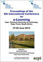 ICEL 2013 8th International Conference on eLearning, Cape Town, South Africa PRINT version