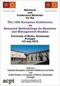 ECRM 2013 12th European Conference on Research Methodology for Business and Management Studies Guimaraes, Portugal PRINT version