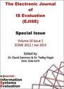 EJISE Electronic Journal of Information Systems Evaluation Volume 16 Issue 1 PRINT version
