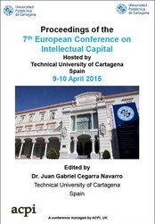 <!--600--> ECIC 2015 7th European Conference on Intellectual Capital - Cartagena, Spain ISBN: 978-1-910810-00-2