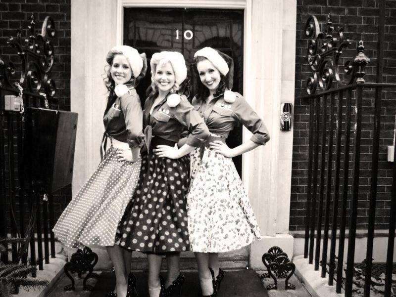 The Spinettes Photoshoot Downing Street