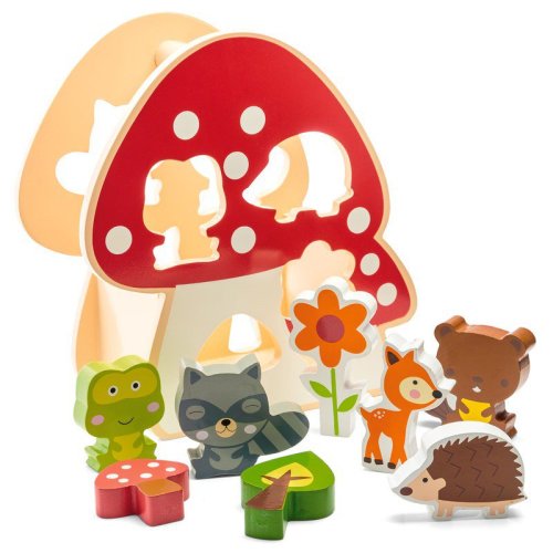Woodland Animals Shape Sorter with carry handle
