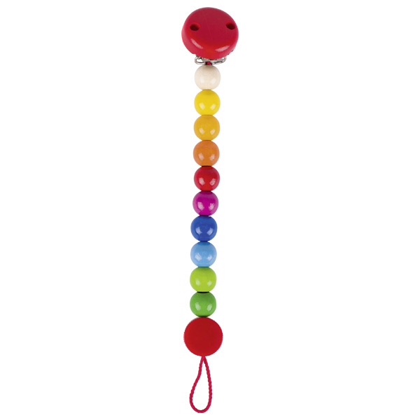 Dummy clip - soother chain - Rainbow 