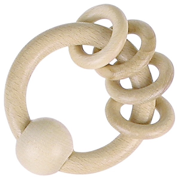 Touch Ring - Natural wood - 4 rings 