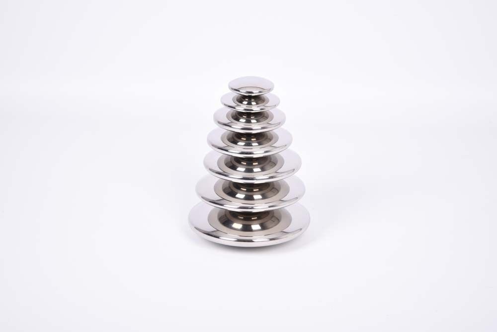 Buttons, Reflective Silver