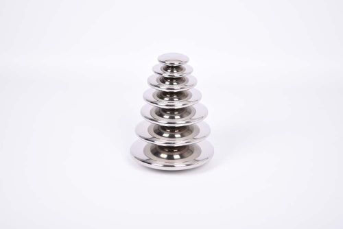 Buttons, Reflective Silver
