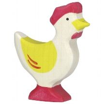 Hen Standing, Yellow - Holztiger