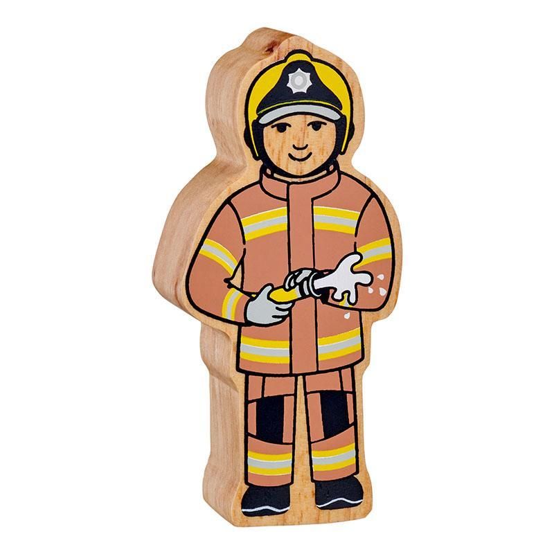 Lanka Kade - Figure, Brown & Yellow Firefighter