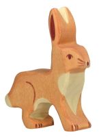 Hare, upright ears  - Holztiger