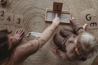 Wooden Sand Writing Tray