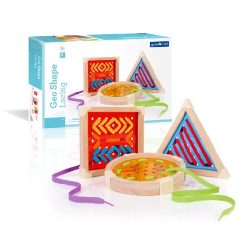Guidecraft Geo Shape Lacing
