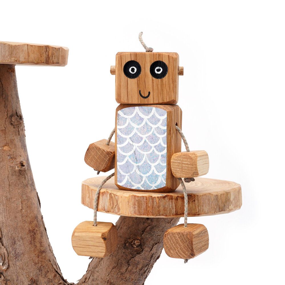 Ned the Robot - Mermaid Ned - Exclusive to The Wooden Play Den