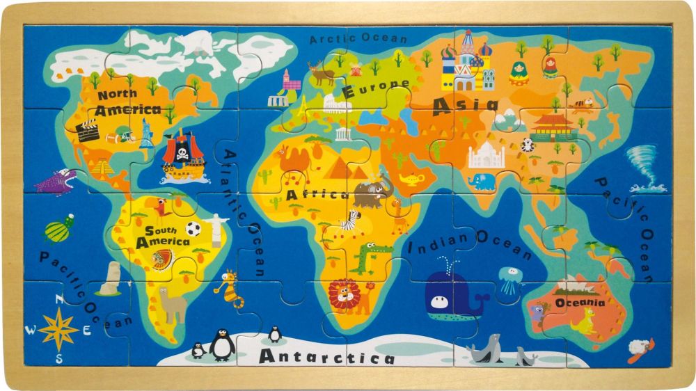 Puzzle, World Map