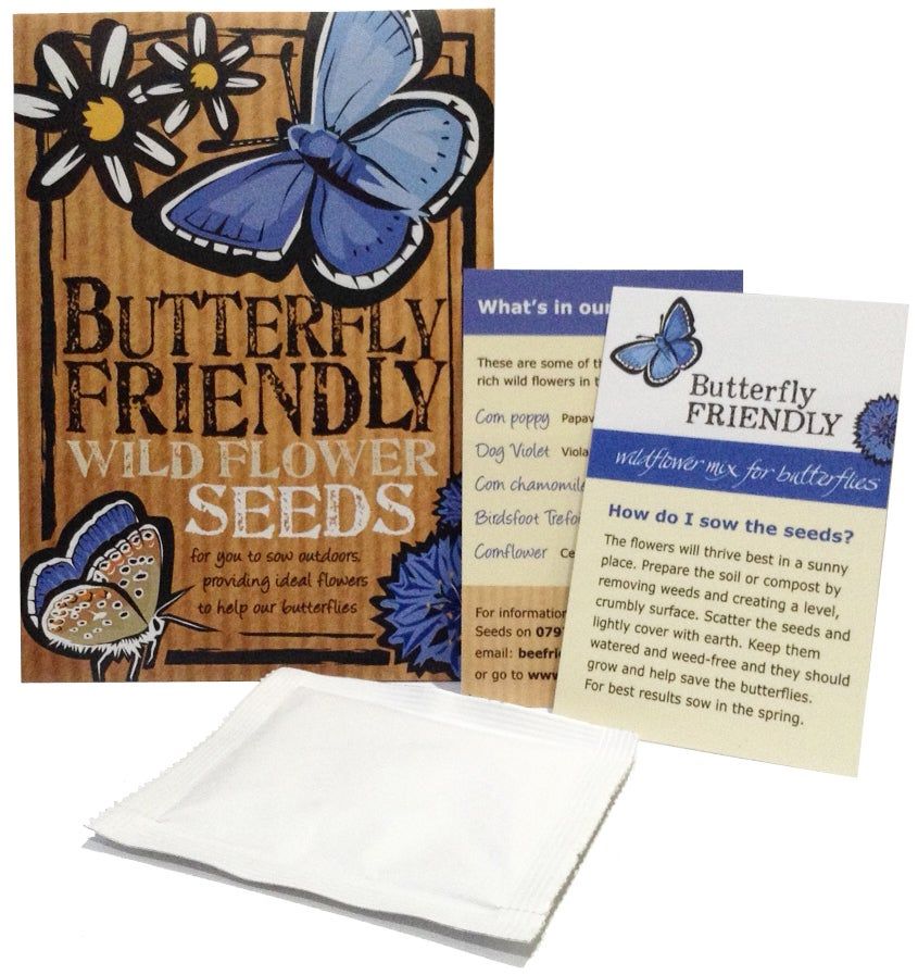 Butterfly friendly British wildflower seeds