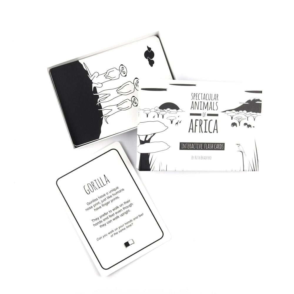 Black and White - African Animal Flashcards