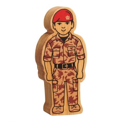 Lanka Kade - Figure, Natural brown army officer