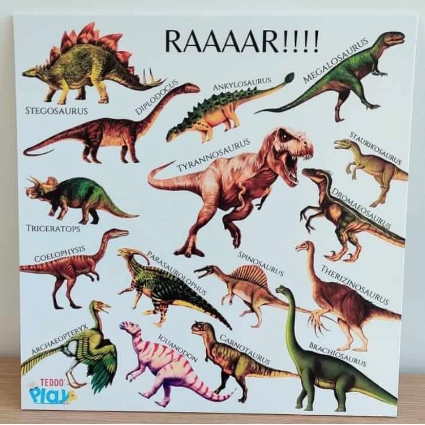 Portable Poster Board - Dinosaurs 