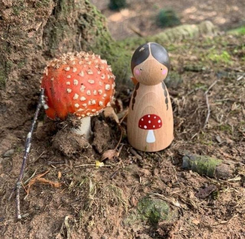 Peg Doll, Forest Friends - Mushroom