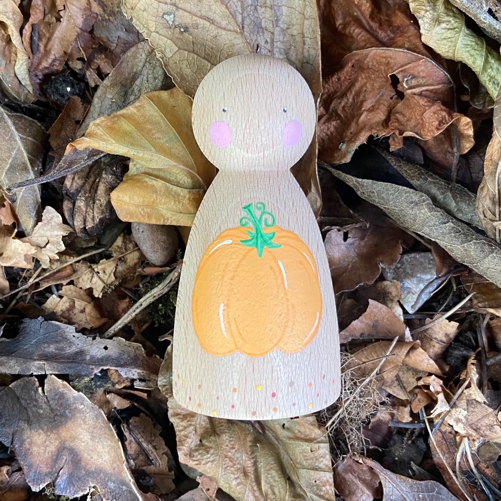 Peg Doll, Autumn Collection - Pumpkin