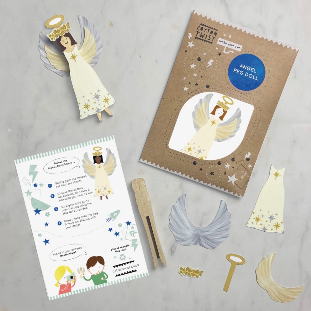 Make your own Angel Peg Doll