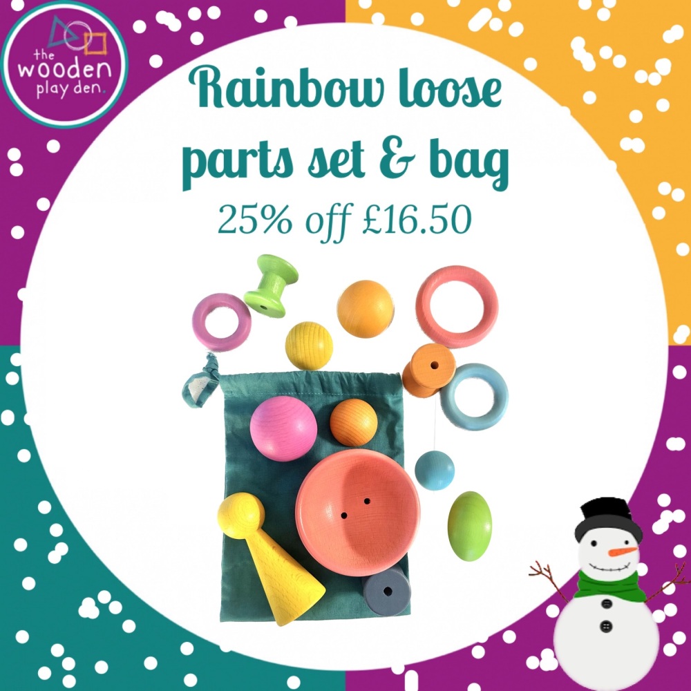 Rainbow Loose Parts Gift Bag