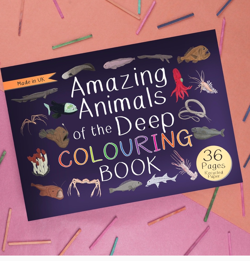 Amazing Animals of the Deep Colouring In Book