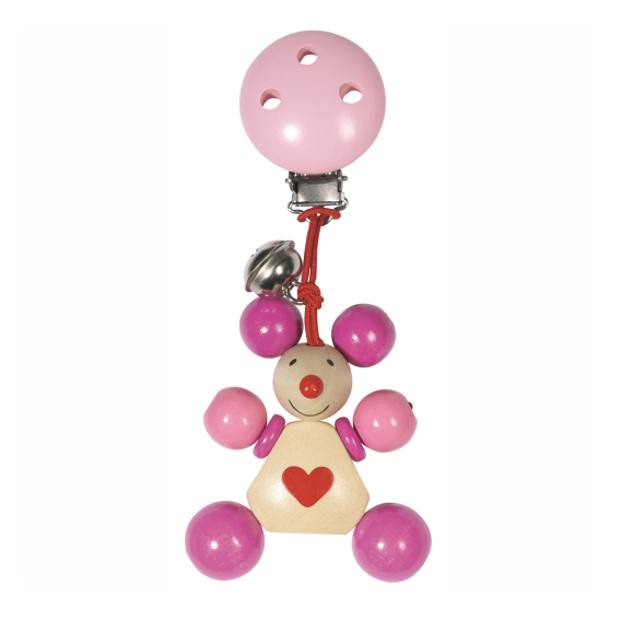 Pram Clip - Pink Mouse - no packaging