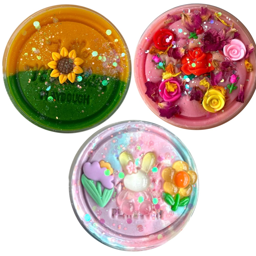 Playdough - Trio for £10 - FLOWERS