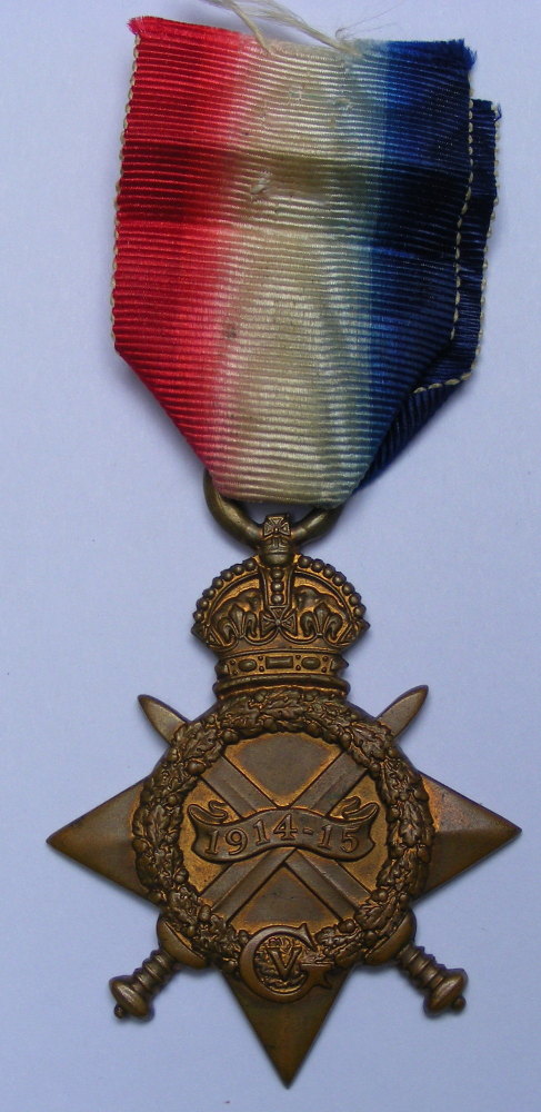 Casualty 1914/15 Star to 68162 DVR R H Anson RFA