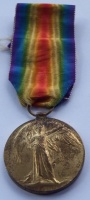Victory Medal to 10619 Pte T Fallon Northd Fus